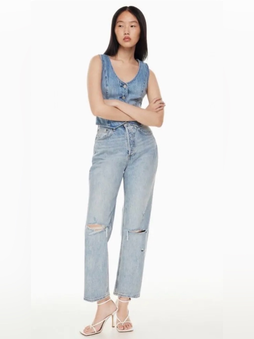 Aritzia Denim Forum Aritzia The Joni High Rise Loose 29L Sz 29